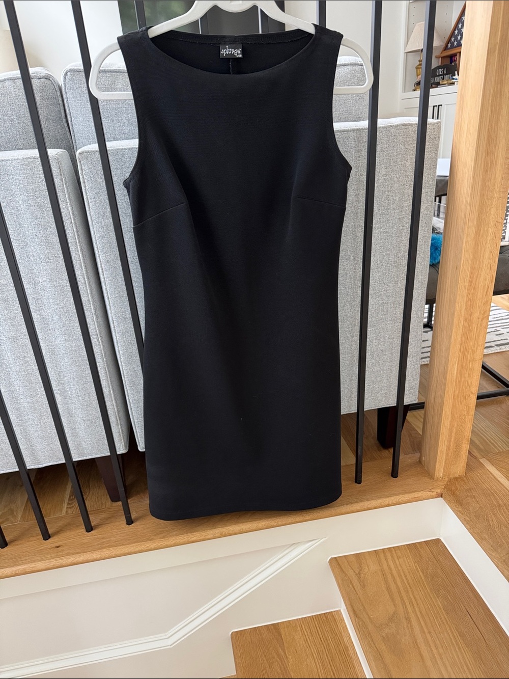 Splurge Black Sleeveless Stretchy Sheath Dress